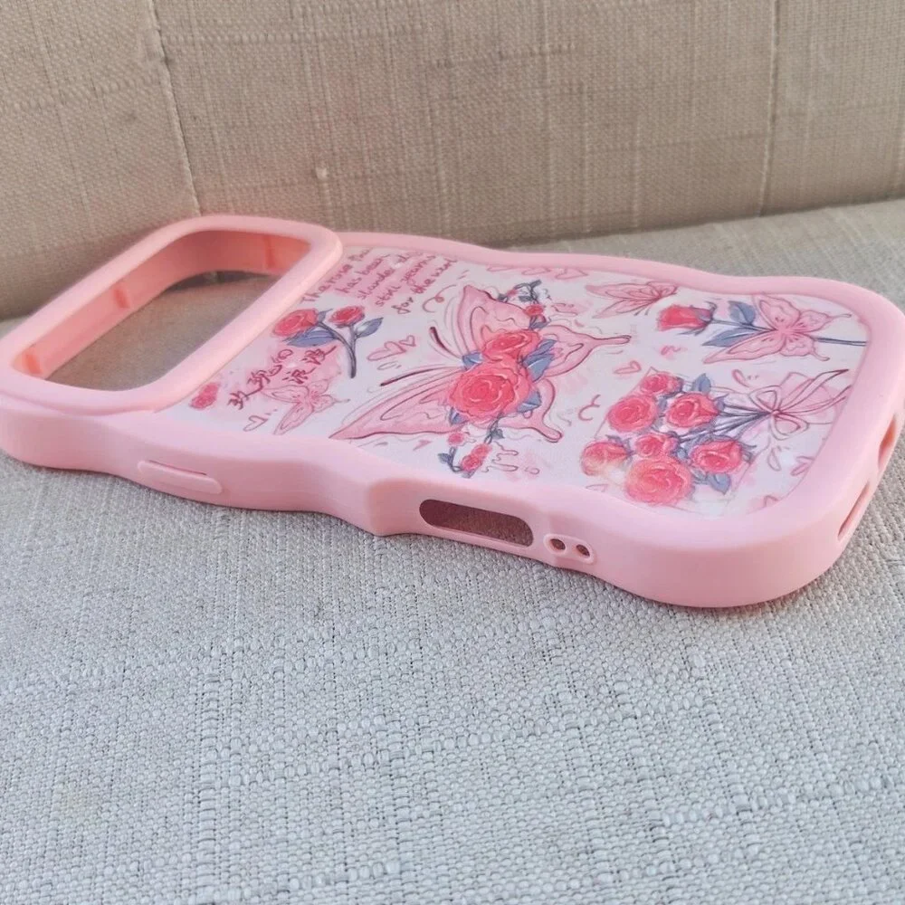Unbranded Phone Case for 17 Pro Max Pink Rubber Fitted back Case New